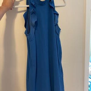 Jack by BB Dakota Blue Halter Sheath Mini Dress